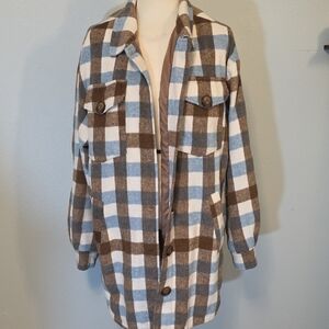 C&C California Women's  Flannel Jacket Size Small.
